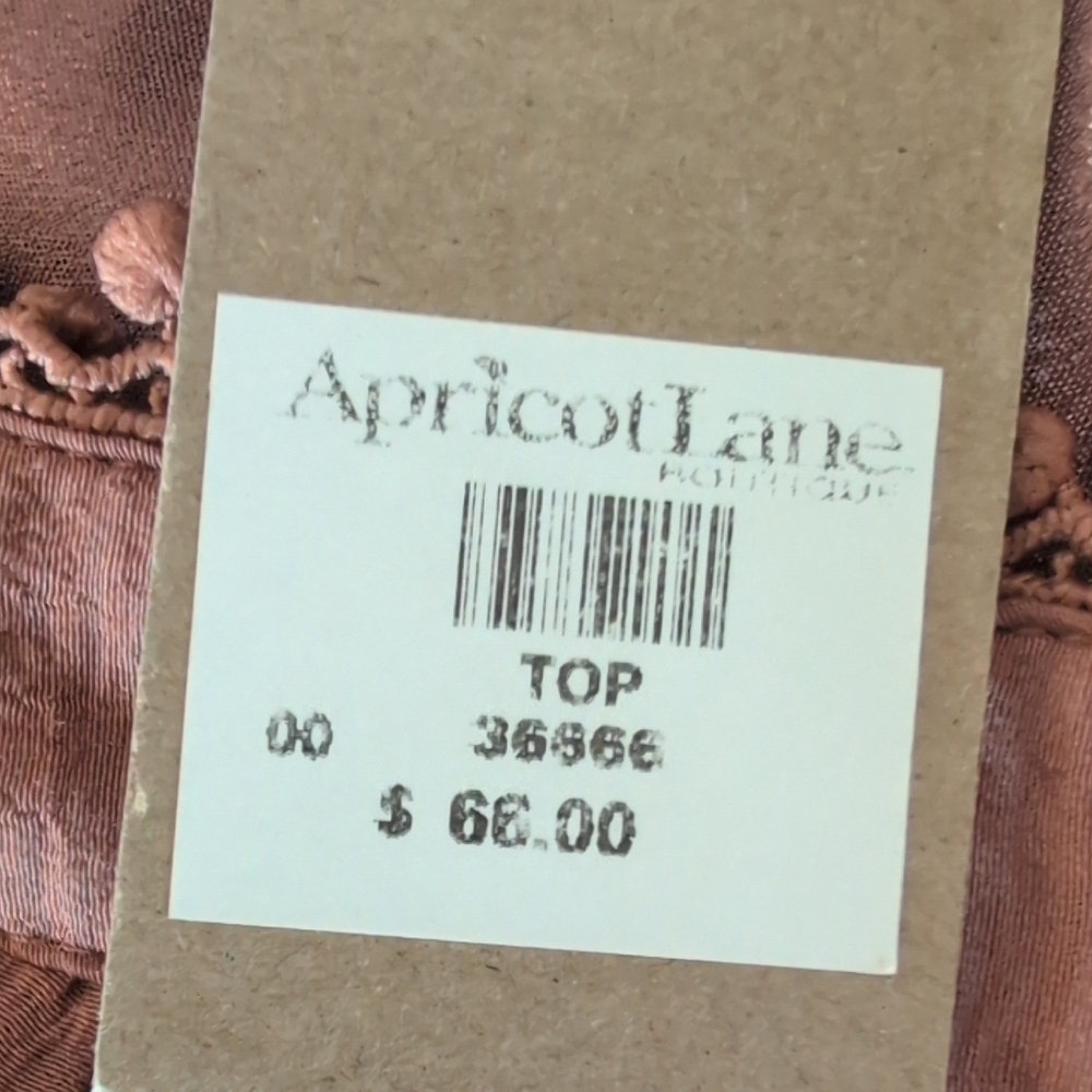 DO+BE Elegant Brown Ruffle Boutique Crop Top NWT S             R265 - Picture 7 of 7